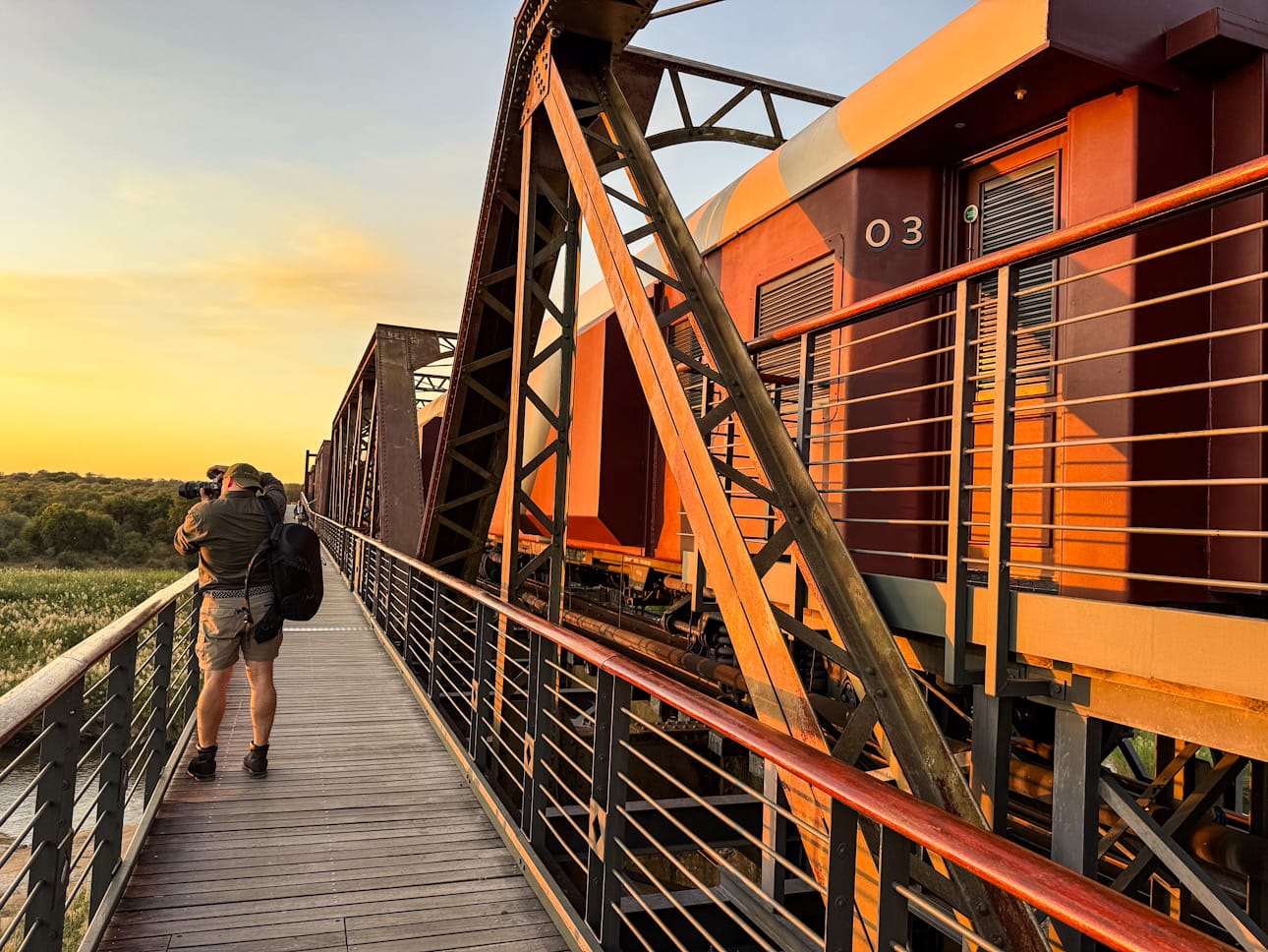 📍 Kruger Shalati - Train on the Bridge, Kruger -Park