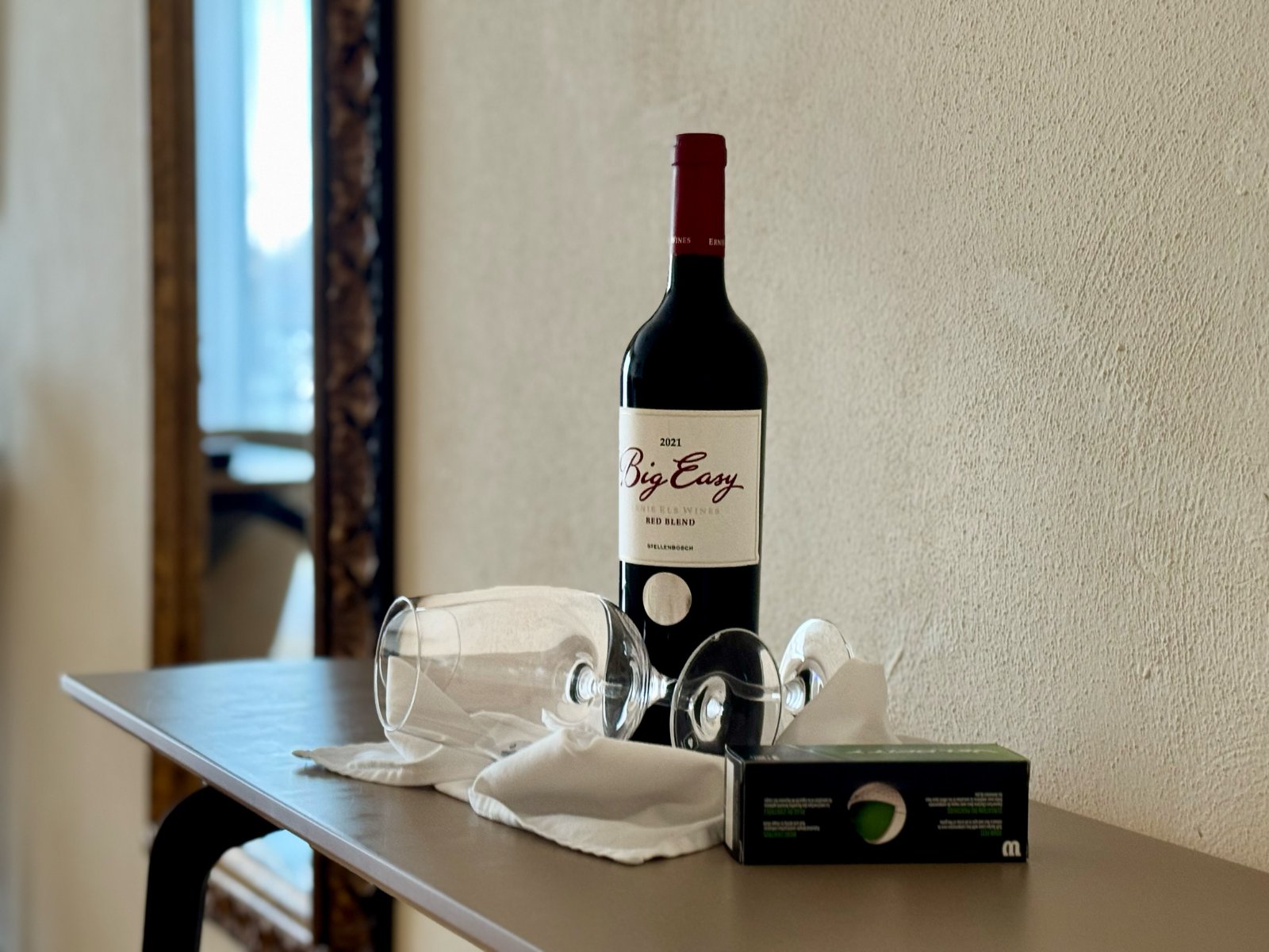 Vier Gänge, ein Aperitif, ein Digestif – und die Flasche Ernie Els auf dem Zimmer noch gar nicht mitgezählt.